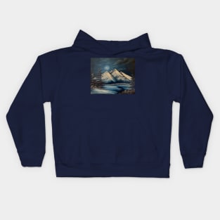 A Perfect Winter Night Kids Hoodie